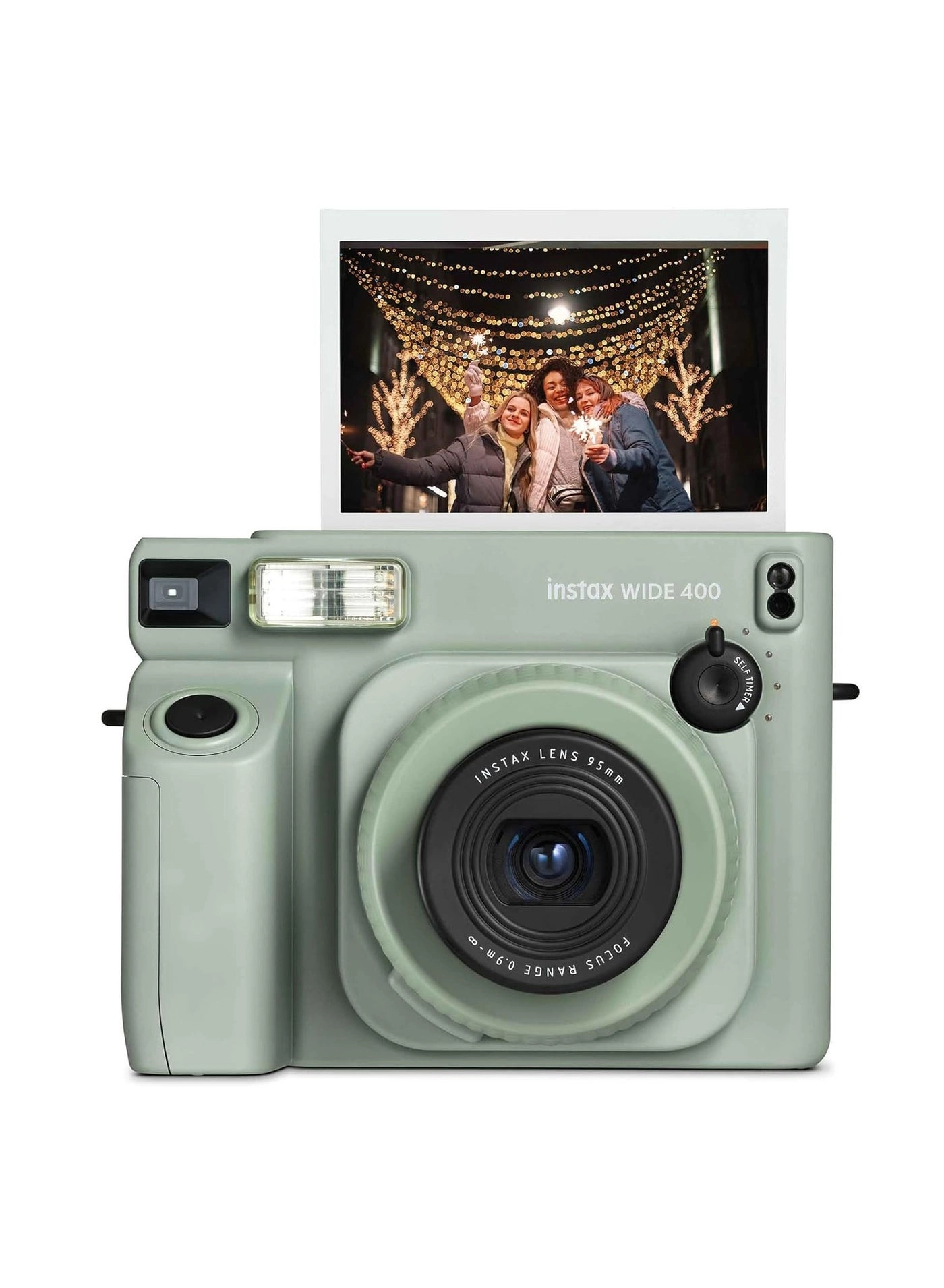 Instax Wide 400 - Sage Green + Instax Wide Instant Film - 40 Sheets