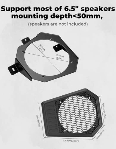 Rear Roof Speaker Pods - Polaris Ranger XP 1000 2018-2025