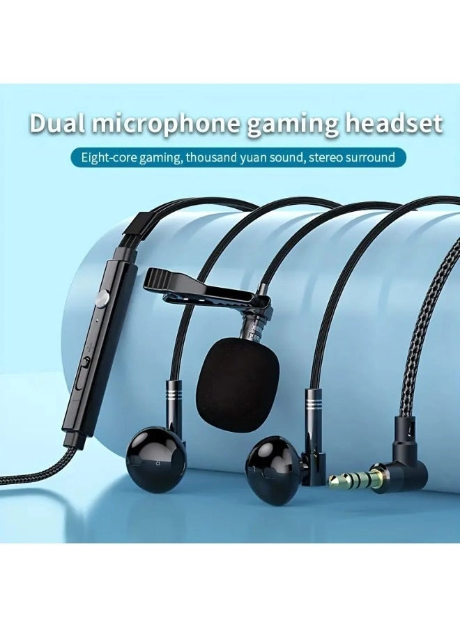 Lavalier / Lapel Microphone - Wired Earphone