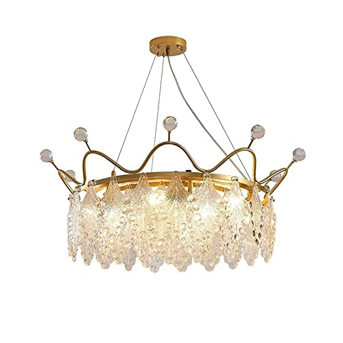 E14 Nordic Light Luxury Crystal Chandelier - Hanging Wire 100cm