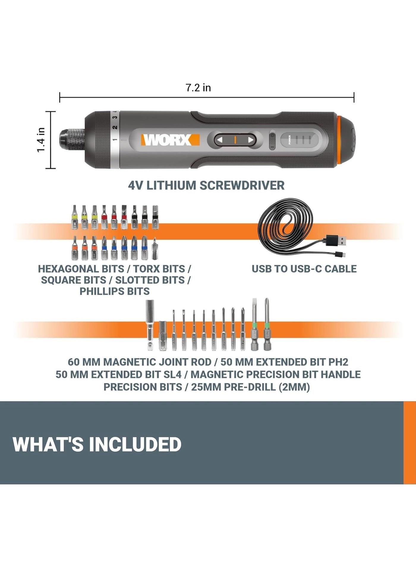 WX242 - 4V Smart Cordless 30 Bit