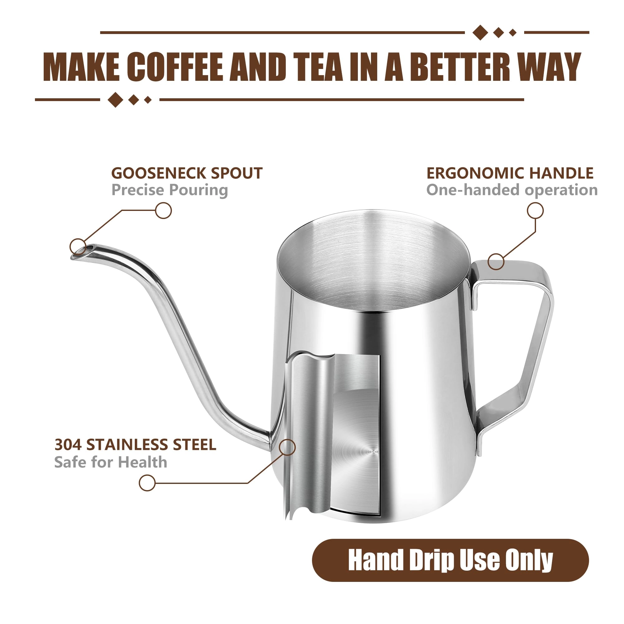 Gooseneck Spout Kettle - 350ML