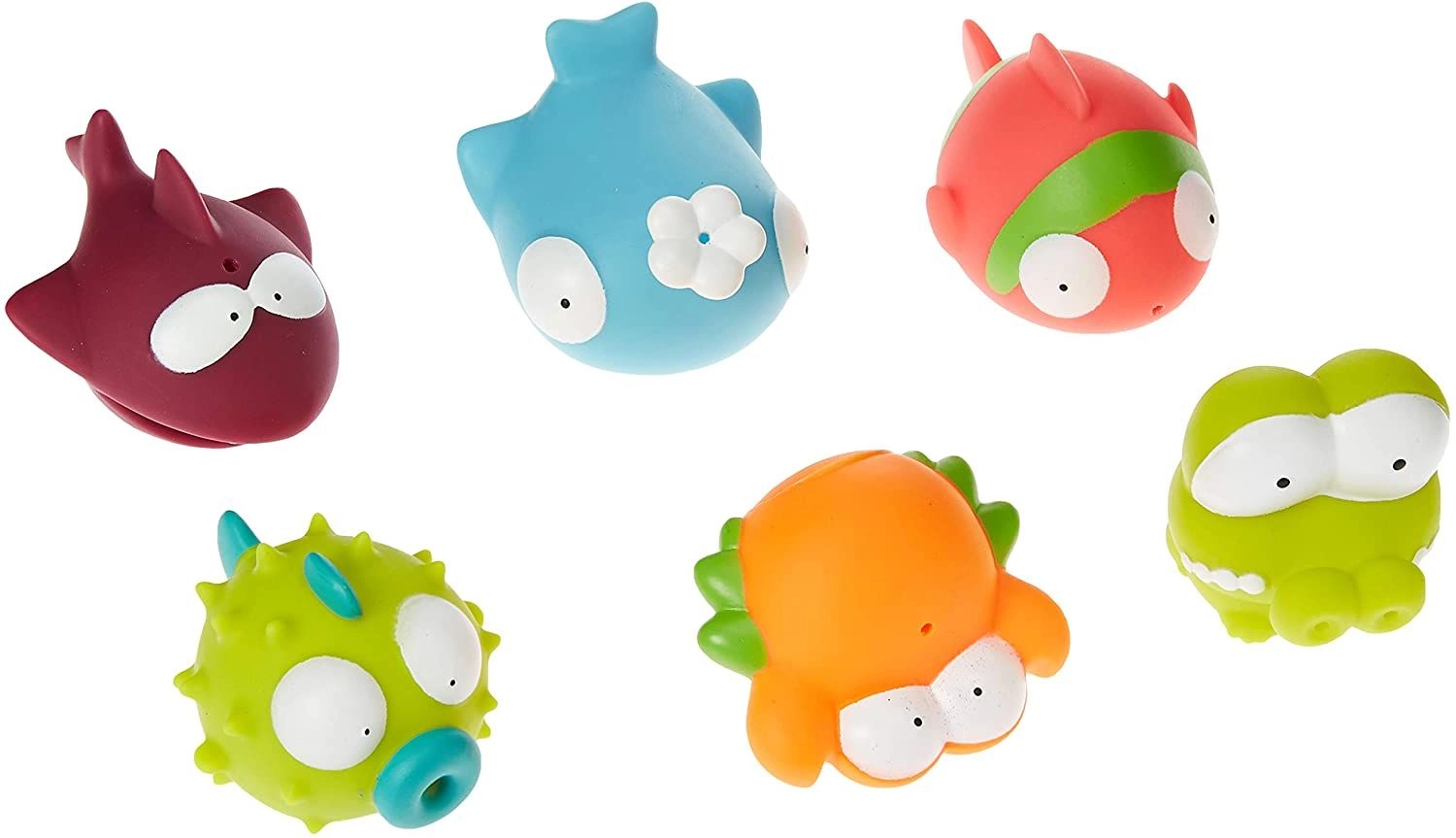 Badabulle Ocean Animals Bath Toys - 6 Pieces Multi Colour