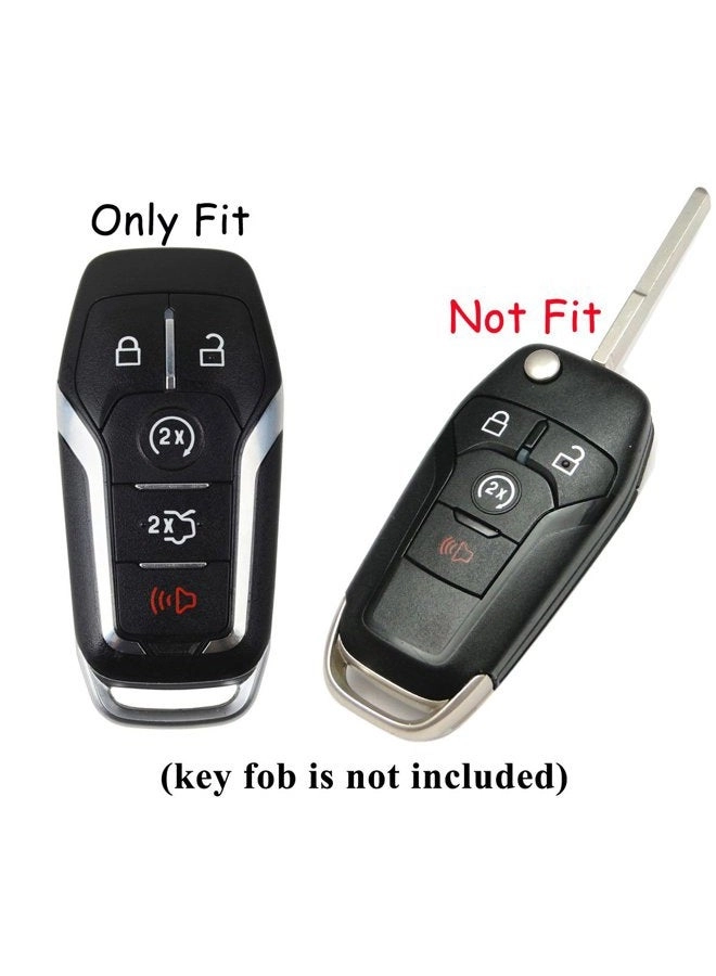 Silicone Key Fob Cover - Ford Explorer Edge Mustang F-150 Fusion Lincoln MKZ MKC 2015 2016 2017