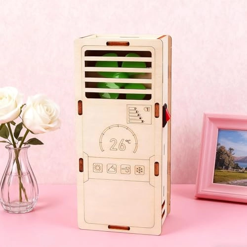 Air Conditioner Model Kit - Wood 5.5 x 4.5 x 13.2 cm