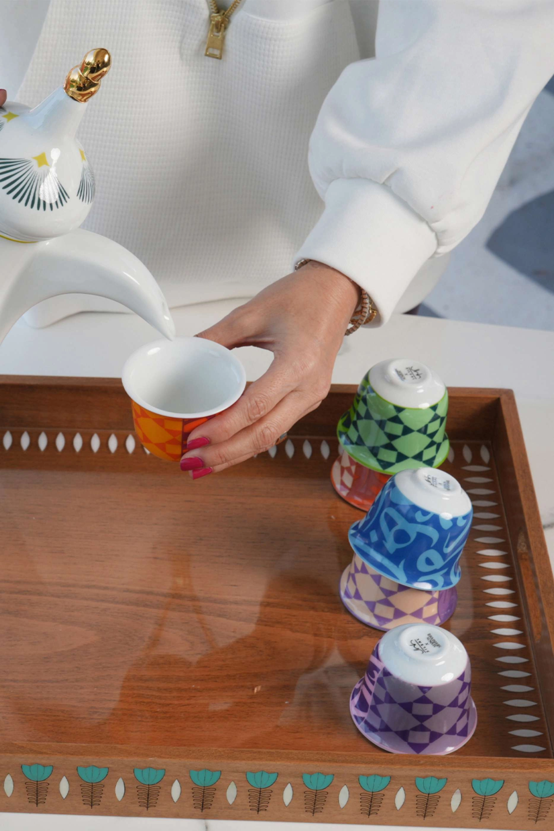 Bahja Arabic Coffee Cups - Set of 6 60 millimeter