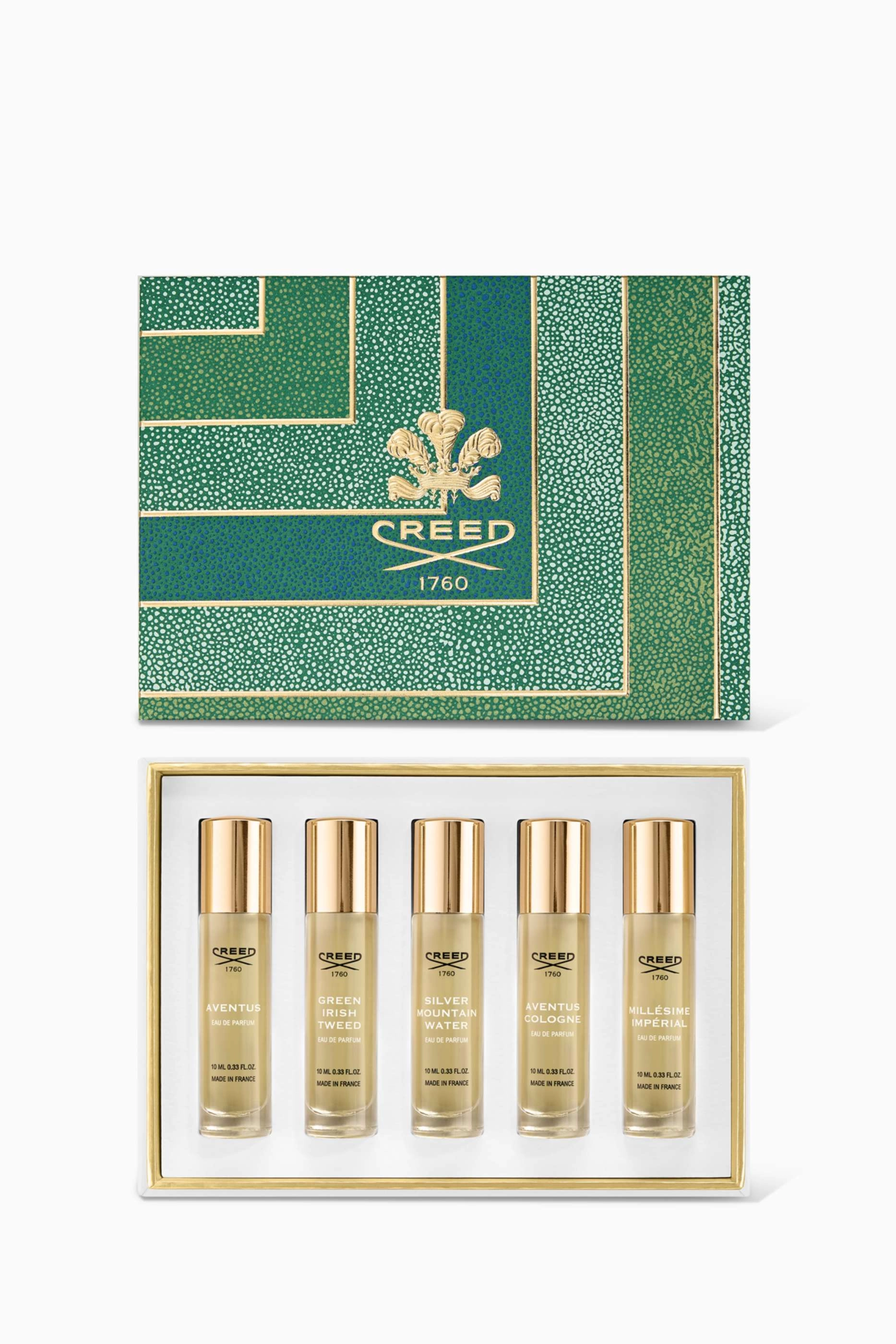 Creed Aventus + Green Irish Tweed + Silver Mountain Water + Aventus Cologne + Millésime Impérial - 5 x10ml Eau de Parfum