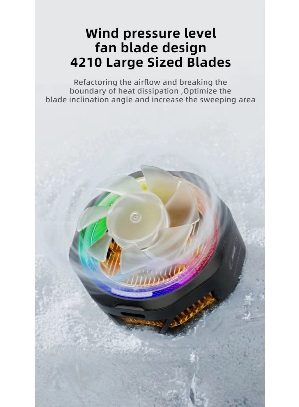 B25 - 20W Mobile Phone Cooling Fan Magnetic Clip