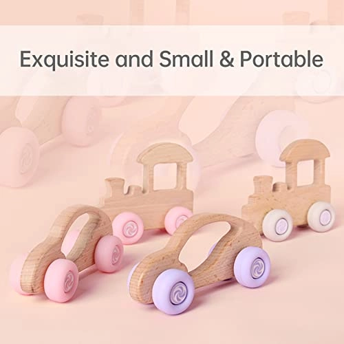 Small Wooden Cars - 3 months+ 2 pieces
