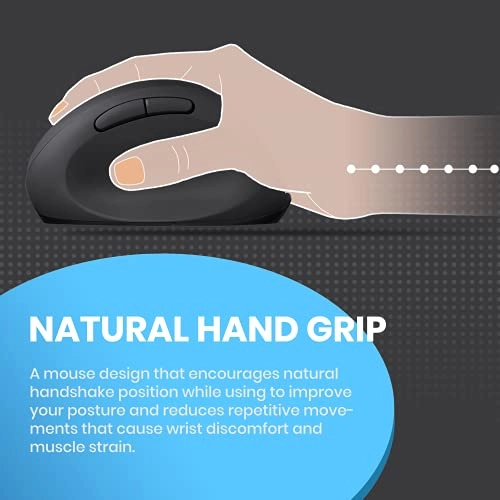 PERIMICE-719 Ergonomic Mouse - Radio Frequency