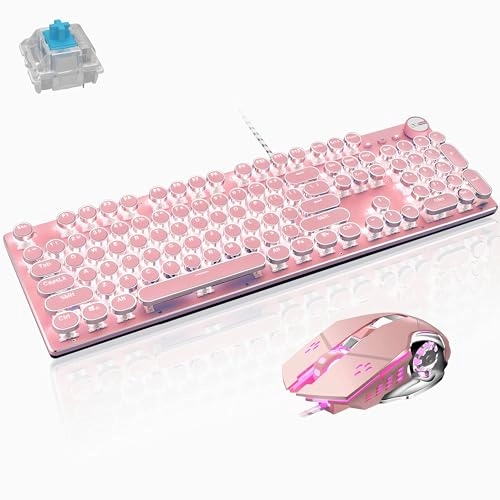 Mechanical Gaming Keyboard + Gaming Mouse - Wired