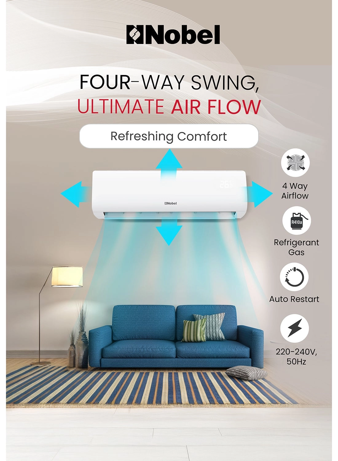 NSAC18VTL - 18000BTU R410 Inverter