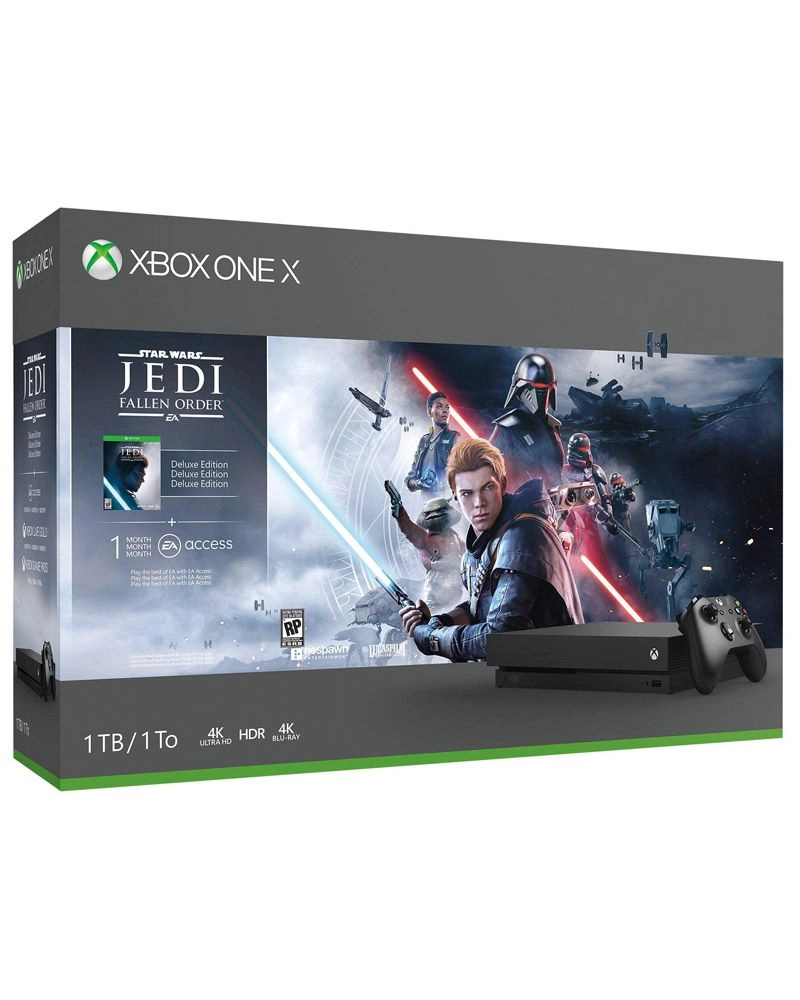 Microsoft Xbox One X - 1TB, Jedi Fallen Order bundle, 4K HDR 60FPS