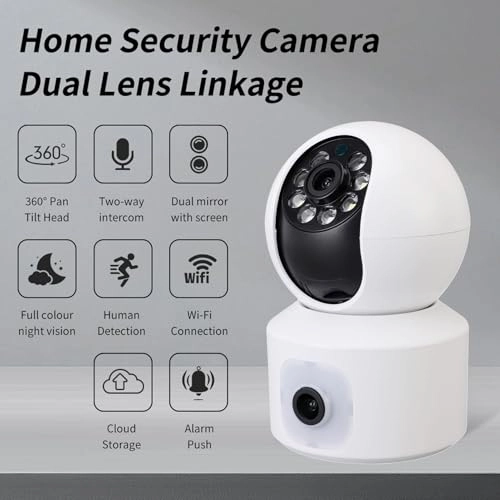 Dual Lens Security Camera 1080P