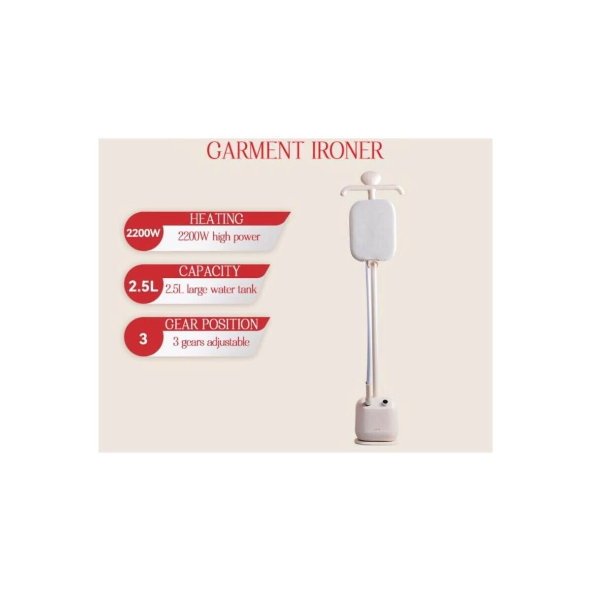 Garment Steamer - 1500W Portable Handheld Overheat Protection