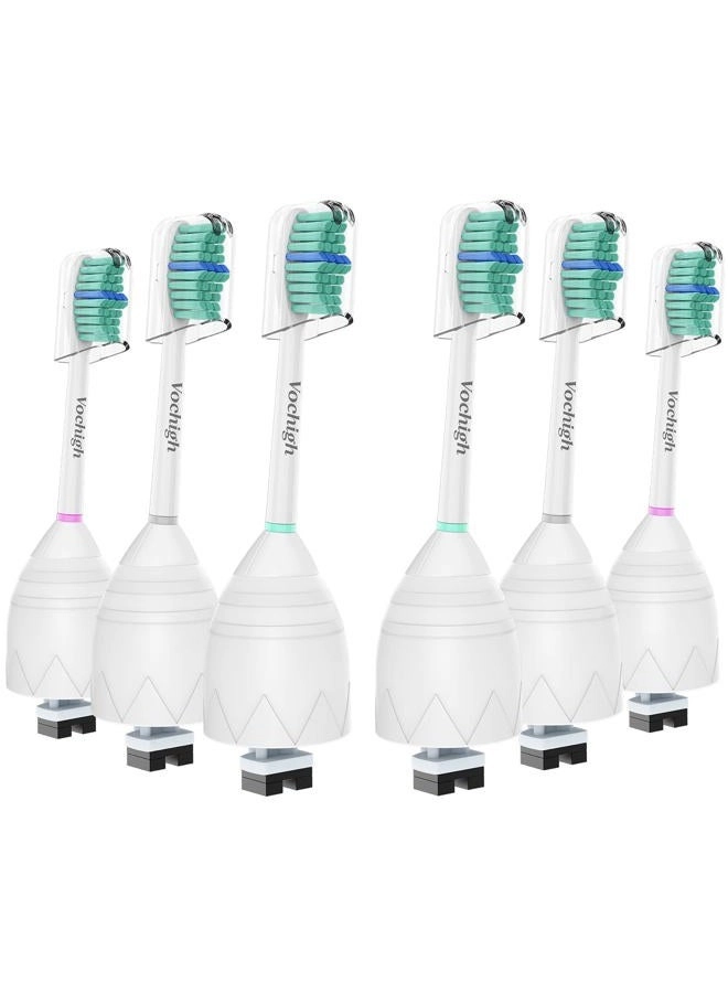 Vochigh Replacement Toothbrush Heads - fits eSeries HX7022 6 Pack
