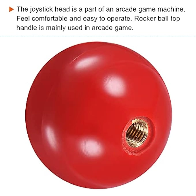 JOYSTICK HANDLE TOP BALL HEAD M6 - RED GREEN WHITE YELLOW BLUE ARCADE