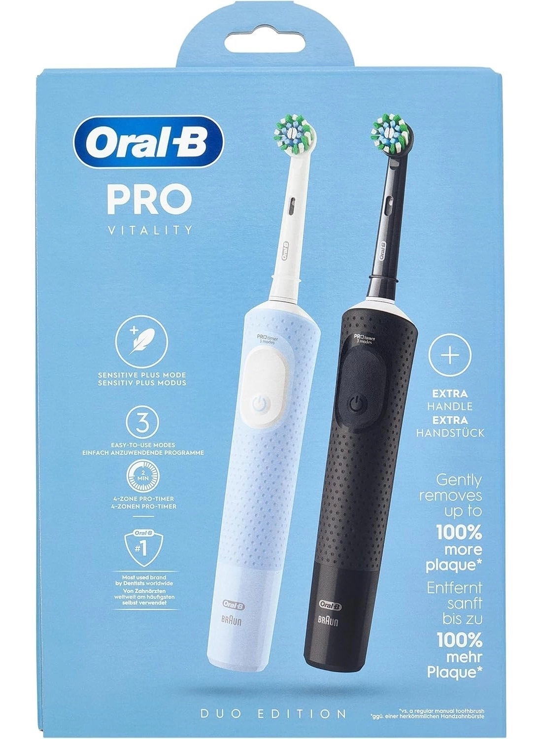 Oral-B Vitality Pro - 2x Black/Blue