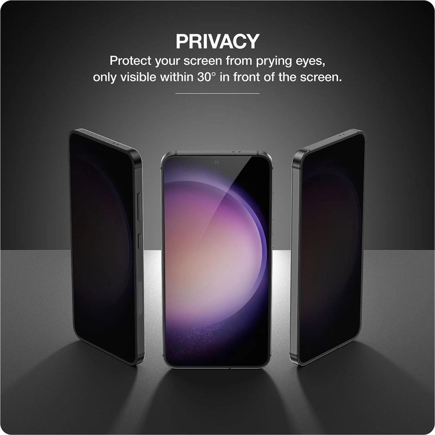 Privacy Screen Protector Galaxy S24 Plus - 28 Degree Privacy Tempered Glass