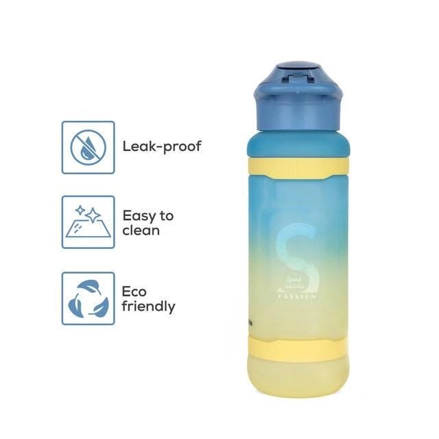 Kids Water Bottle - Flip Straw - 1000 ml
