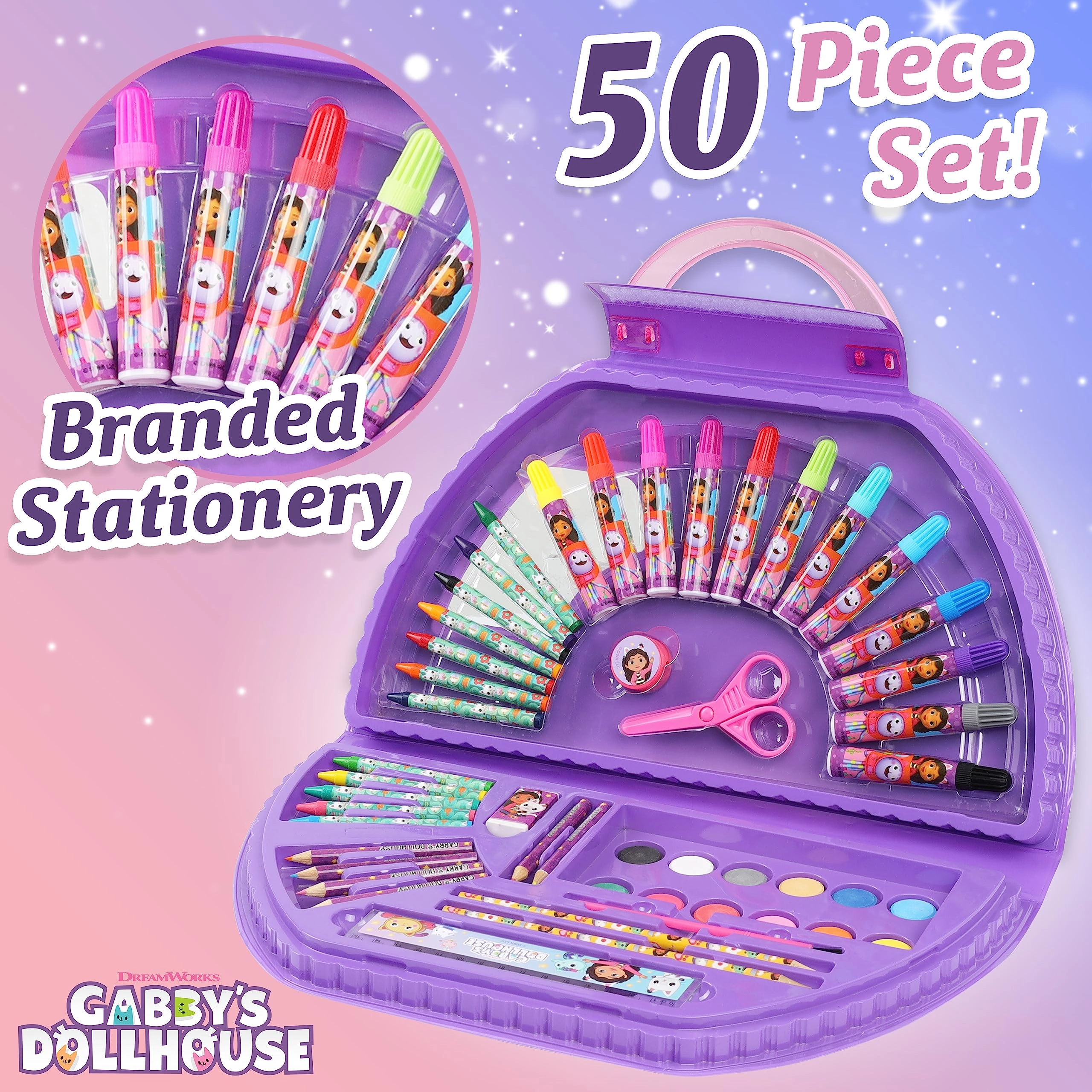 Art Set - Purple Halfmoon 40 Plus Pcs