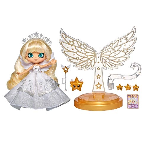 Angelique Star Shoppie Doll - Special Edition Metallic Angel Wing Stand & Wand