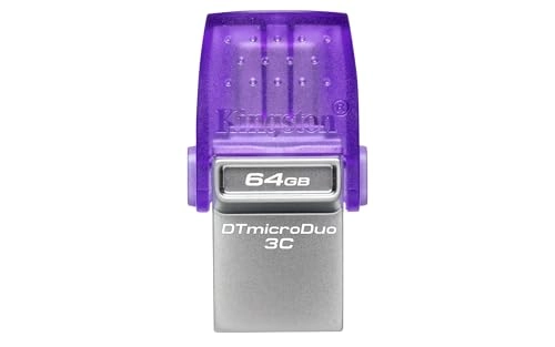 DataTraveler microDuo 3C - USB 3.2 Gen 1 USB-A + USB-C 64GB