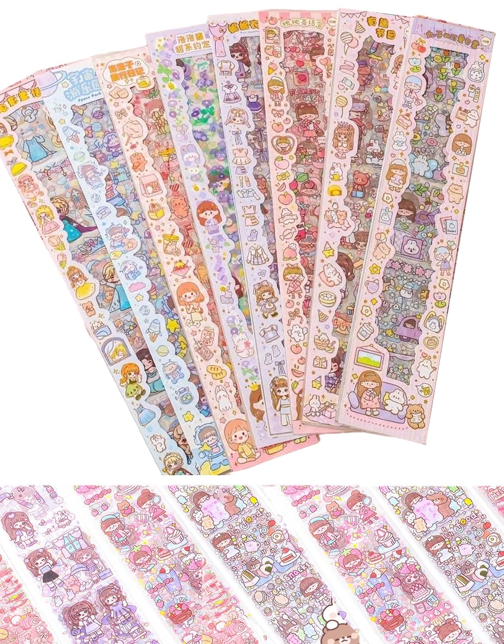 FunBlast Cute Cartoon Theme Sticker Book 20 pcs