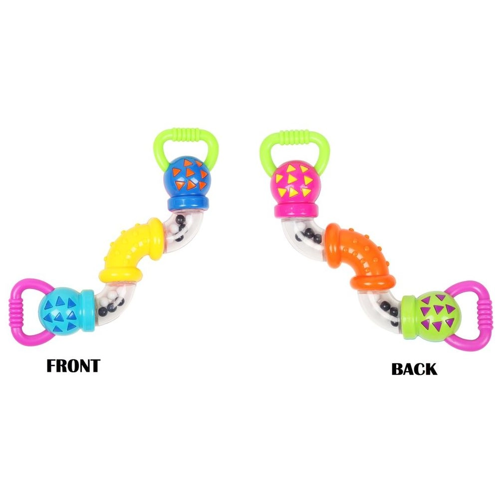 Baby Zig Zag Rattle Twisty Clicks Toy - Suitable for 3 months and above