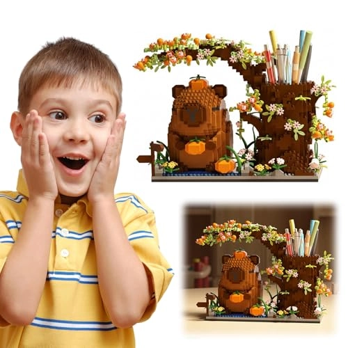 Capybara Pen Holder Building Block Set - 1880 pcs