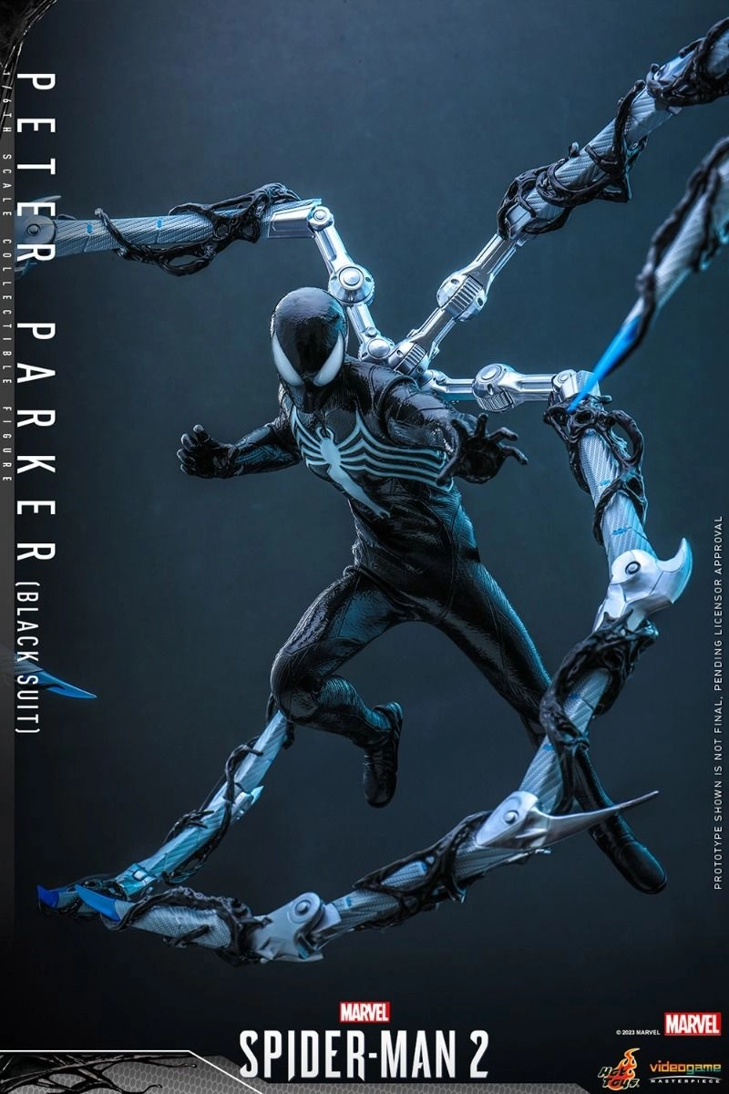 Peter Parker (Black Suit) Sixth Scale Collectible Figure - Marvel