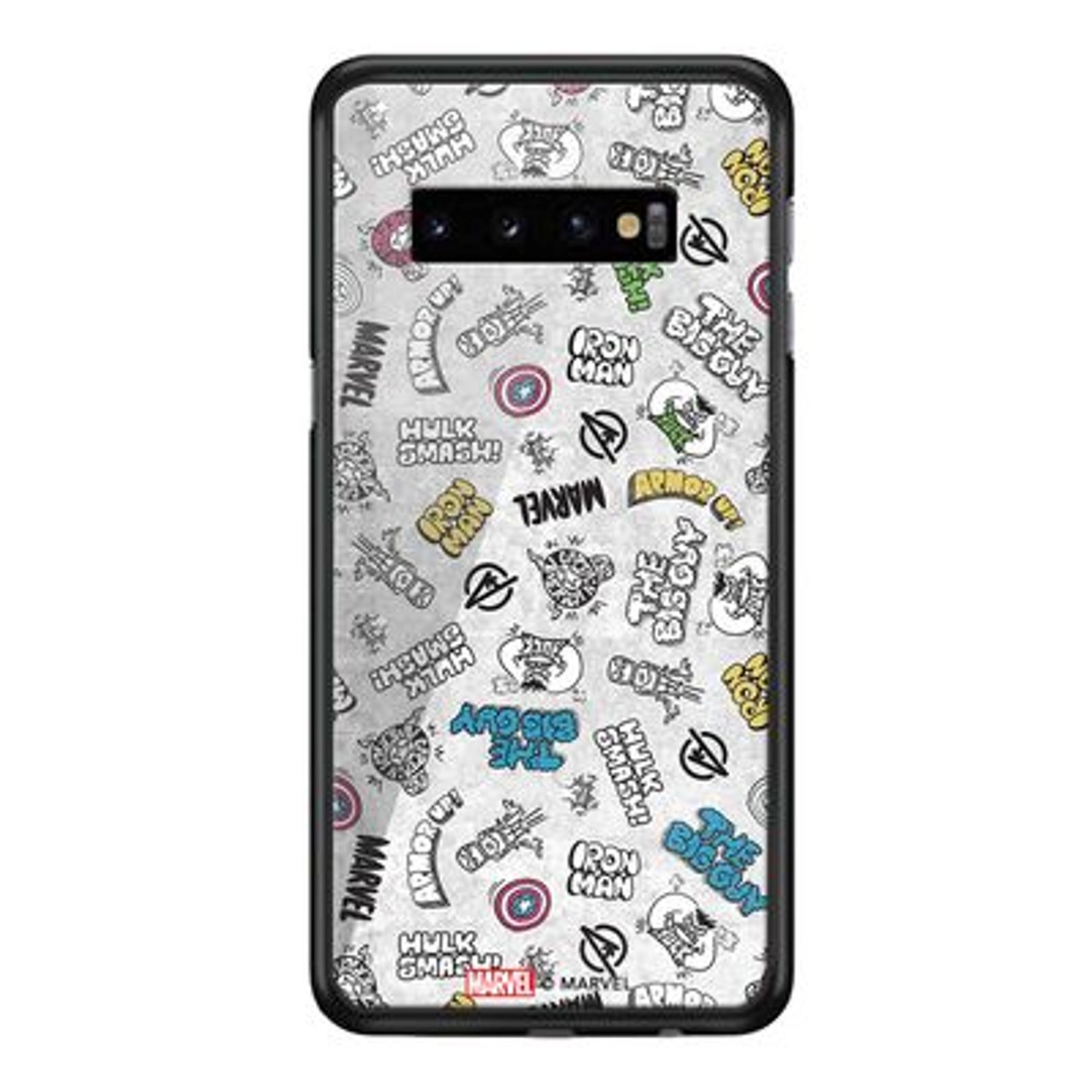 Wackylicious Avengers Cartoon Designs Back Case for Galaxy S10 Plus