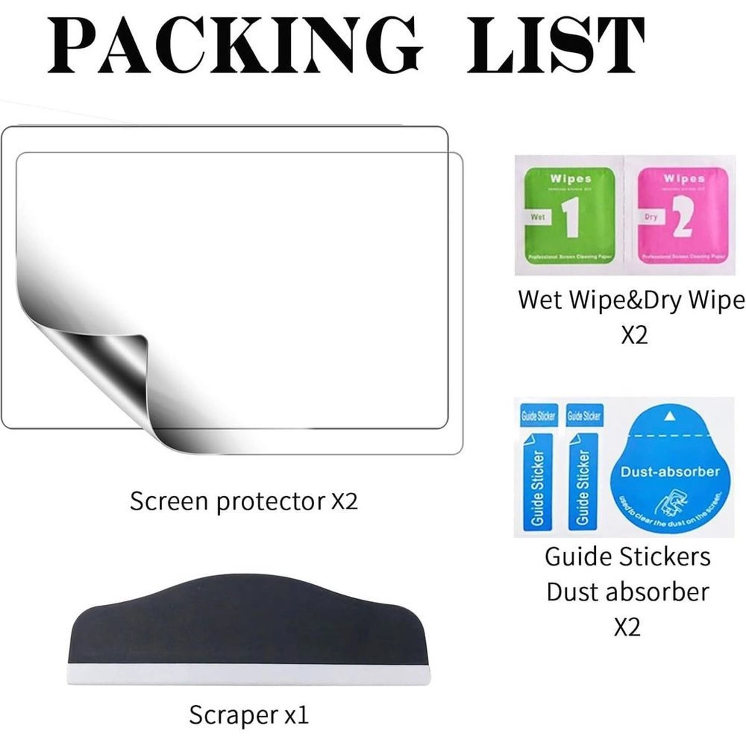 Clear Screen Protector for Universal Tablets