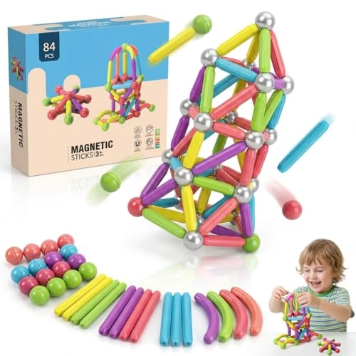 Magnetic Building Sticks - STEM Educational Montessori
