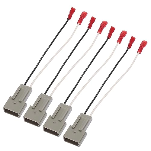 X AUTOHAUX 72-5512 Car Speaker Connector Harness Adapter - 4pcs Ford F-150