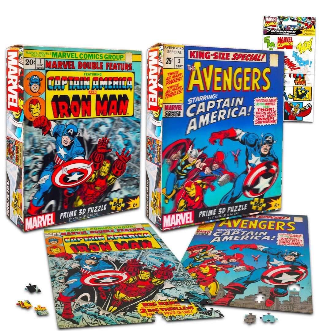 Marvel Avengers 2-in-1 Puzzle - 600 pcs