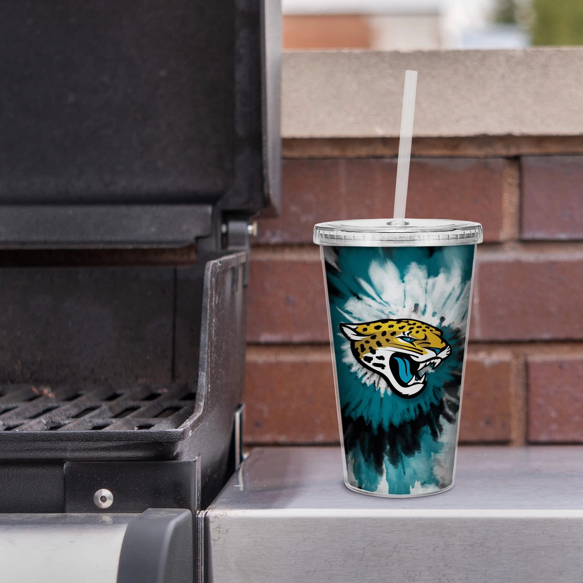 NFL Football Metallic Tie Dye Tumbler - 473ml