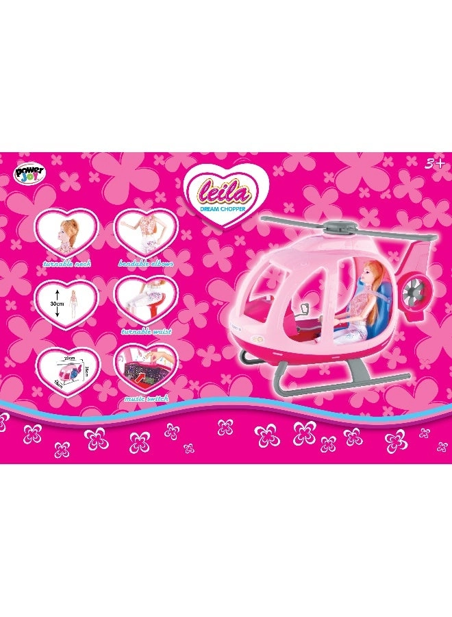 Power Joy Leila Dream Chopper - Music + Doll - 30cm Fully Articulated