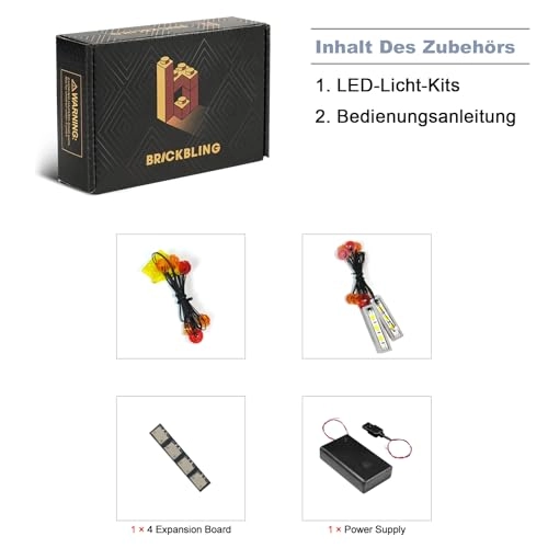 LED Light Set for LEGO 60440 Yellow Delivery Truck - Copper 5V