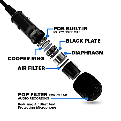 Lavalier Clip-on 3.5mm-Mini-Jack Microphone