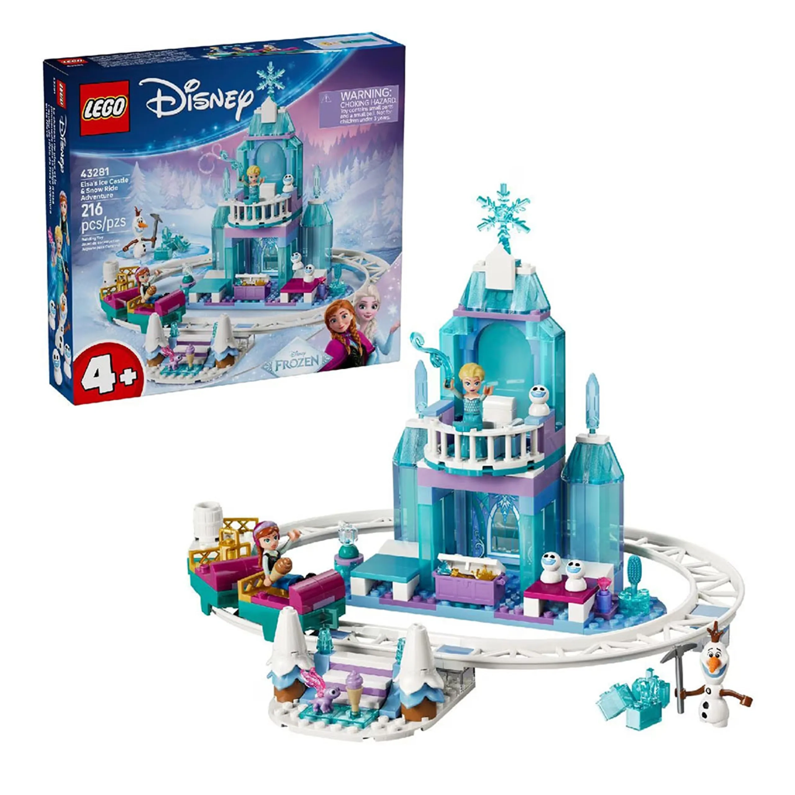 Disney Frozen Elsa's Ice Castle & Snow Ride Adventure (43281)