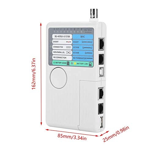 Network Cable Tester - RJ11 RJ45 USB BNC 4-in-1