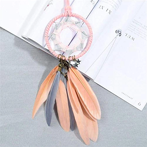 Dreamcatcher - Siderosphere, feathers, lines, wood beads.