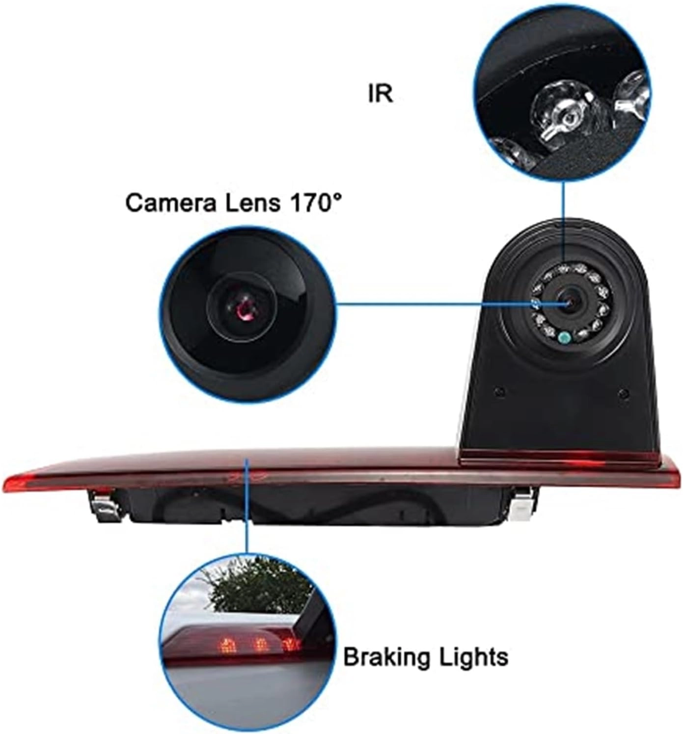 Brake Light Camera - Night vision HD 720P