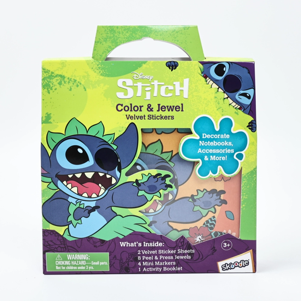 Stitch Sticker Book Velvet 2 pcs