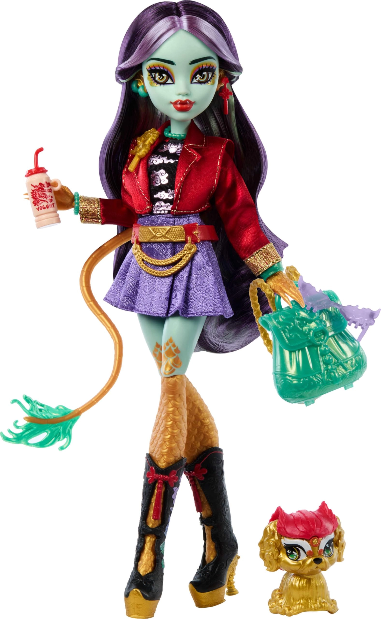 Mattel Jinafire Long Doll - 11.4173 inches Plastic Dragon Ages 4+