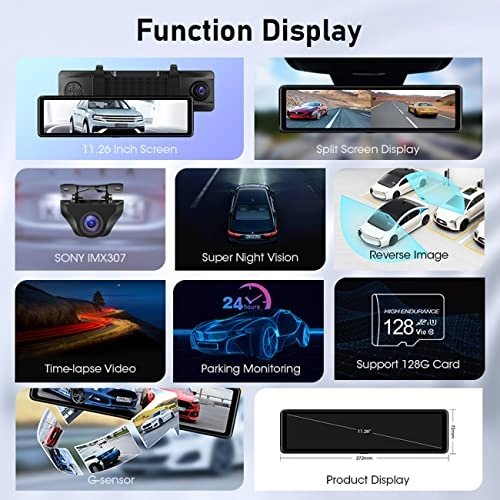 Mirror Dash Cam - 4K 30FPS