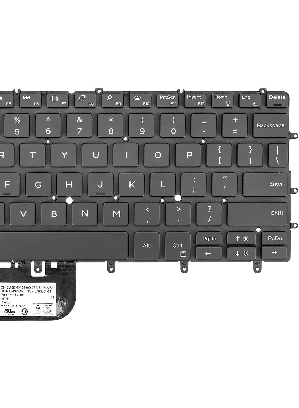 XPS 13 Keyboard - Replacement Backlit US Layout Black