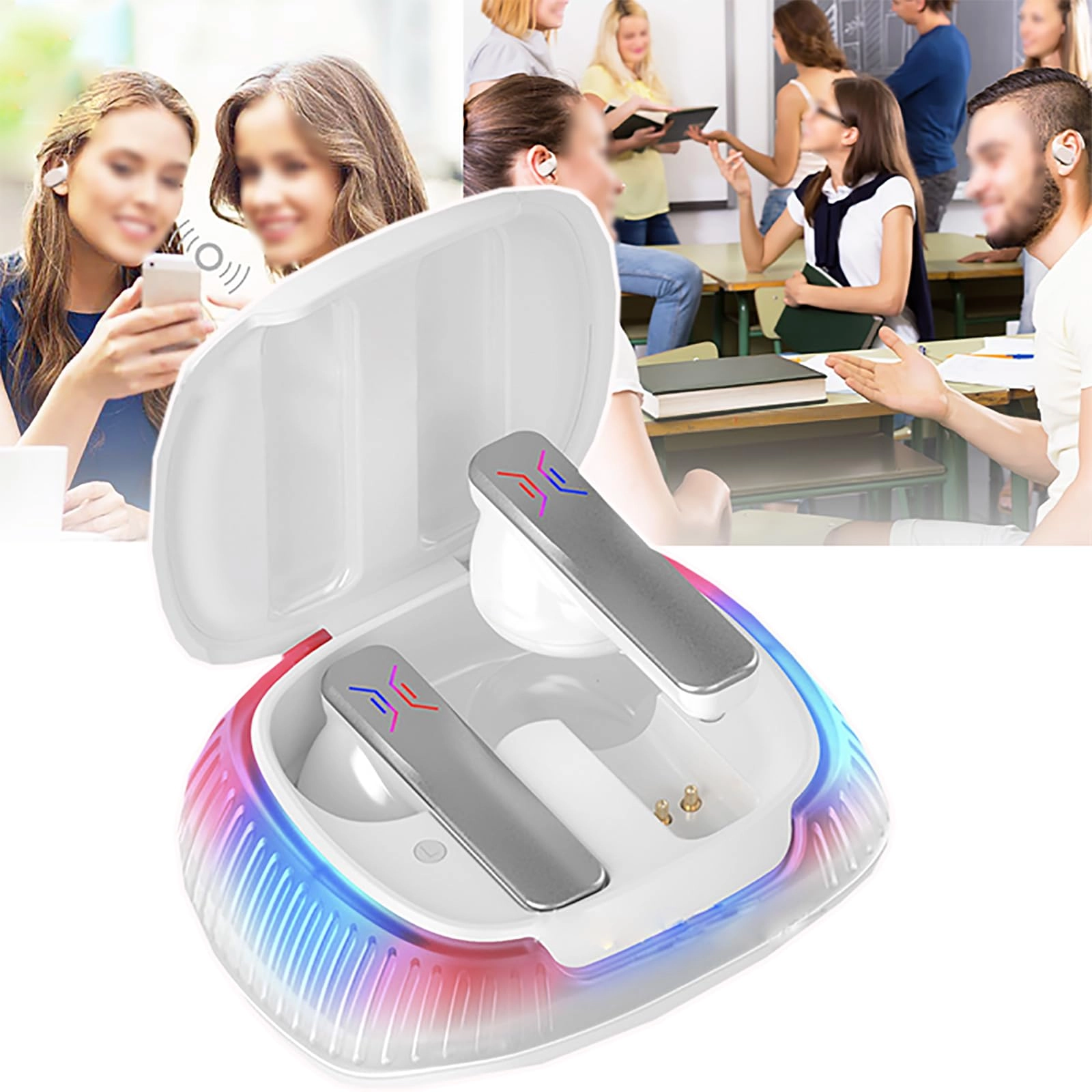 QLDDYC Instant Translator Earbuds - 144 Languages