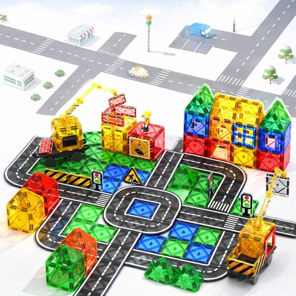 Wondertoys Magnetic Building Blocks - 100 pcs